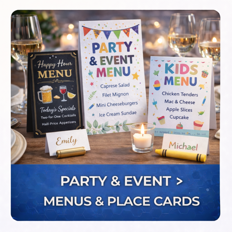 Menus & Place Cards