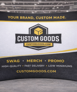10 ft Curved Tension Fabric Display - 120″ x 89″