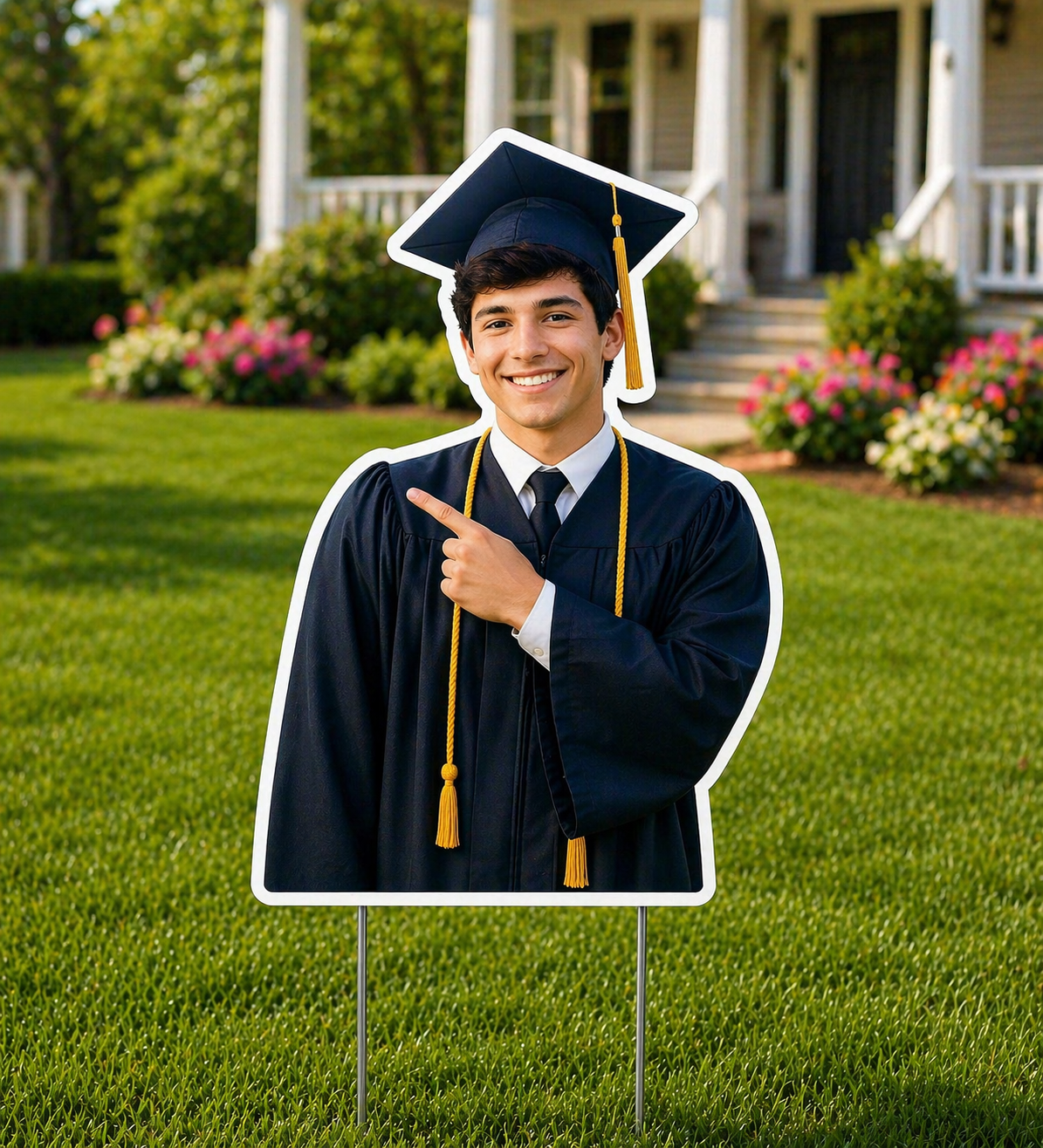 Graduation Yard Signs with Photo Cutout - Image 2