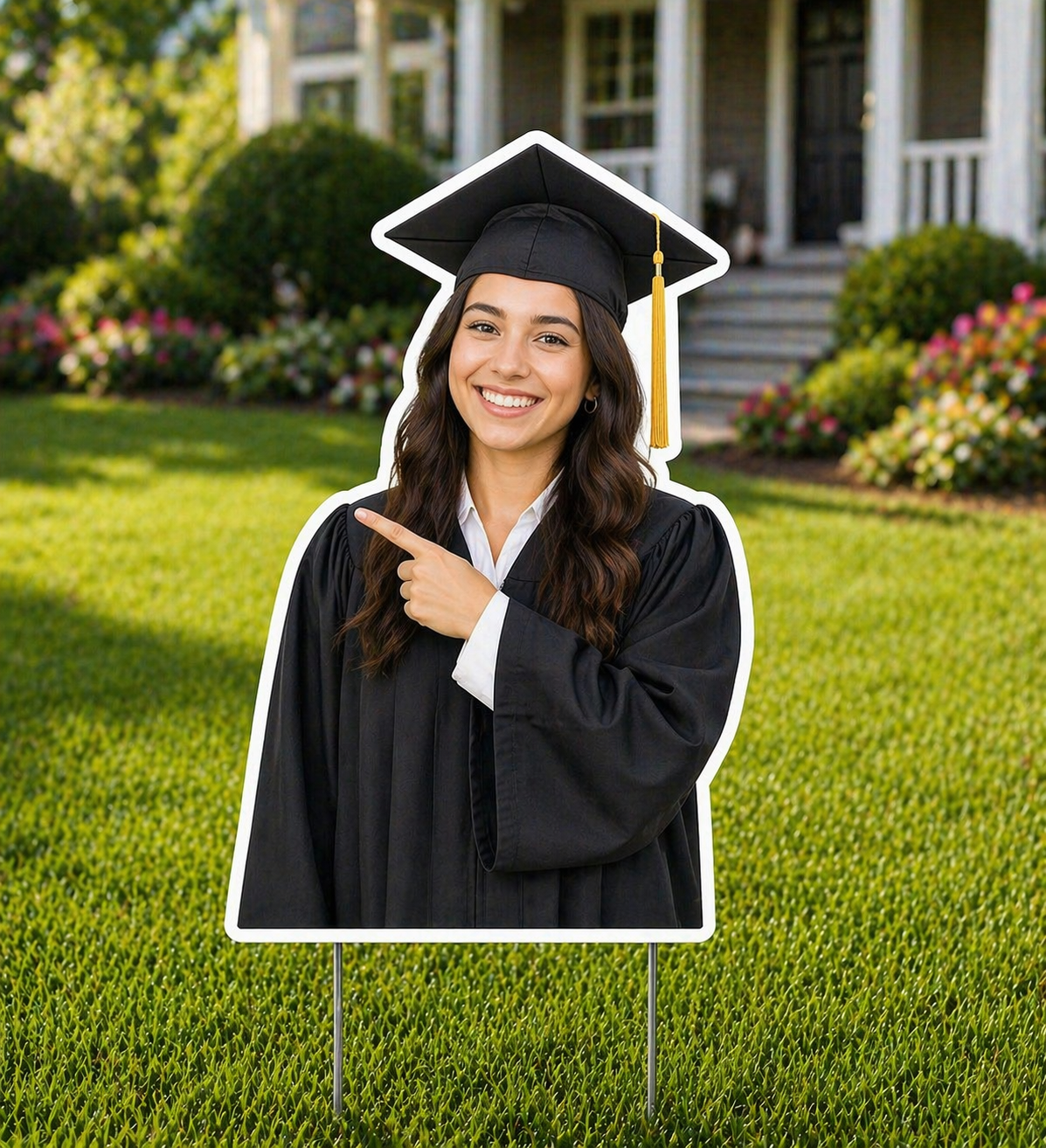 Graduation Yard Signs with Photo Cutout - Image 3