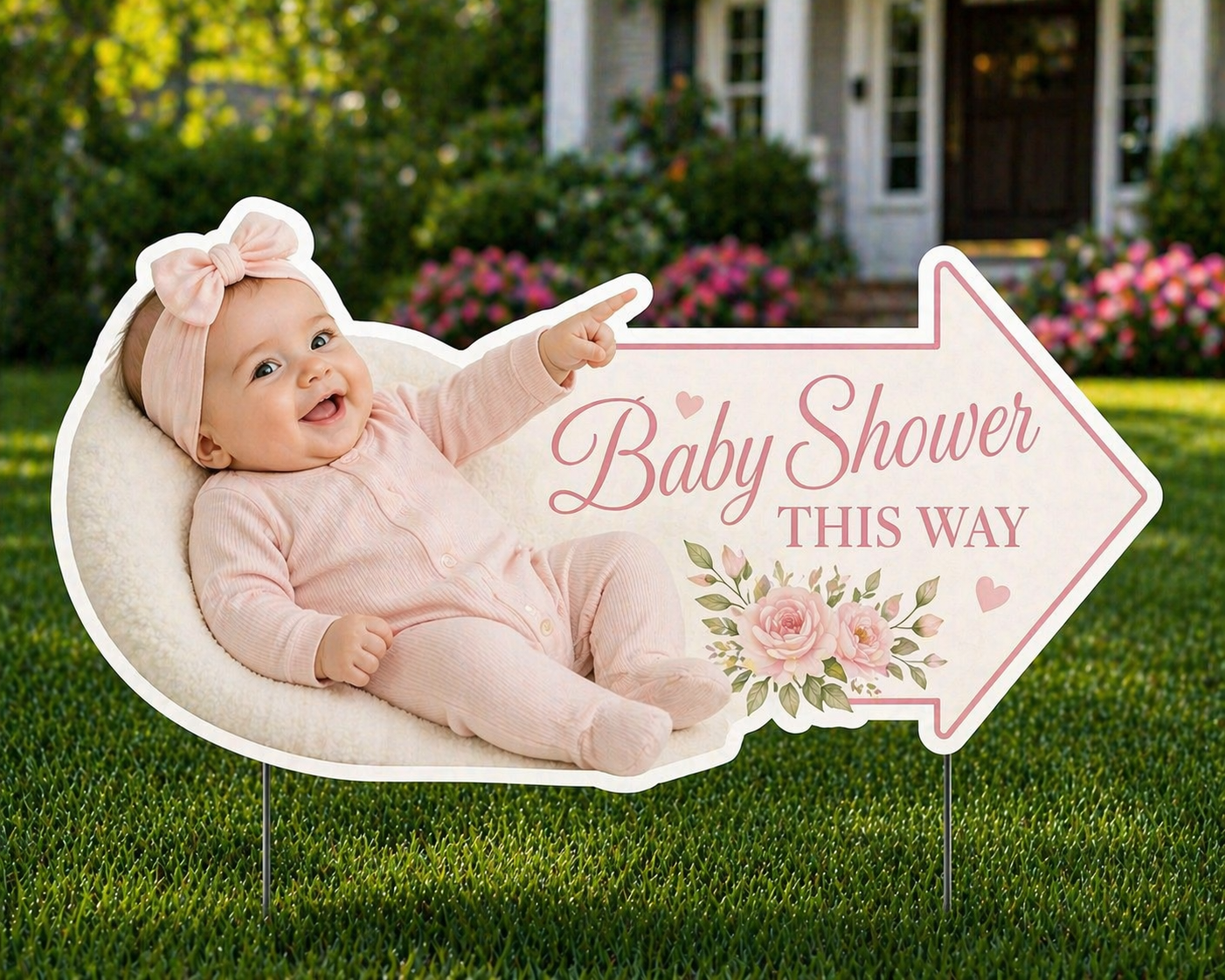 Baby Shower Yard Signs with Photo Cutout - Image 3