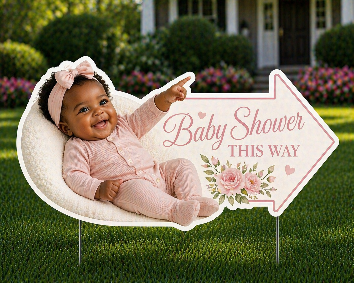 Baby Shower Yard Signs with Photo Cutout - Image 2