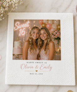 Personalized Sweet 16 Napkins