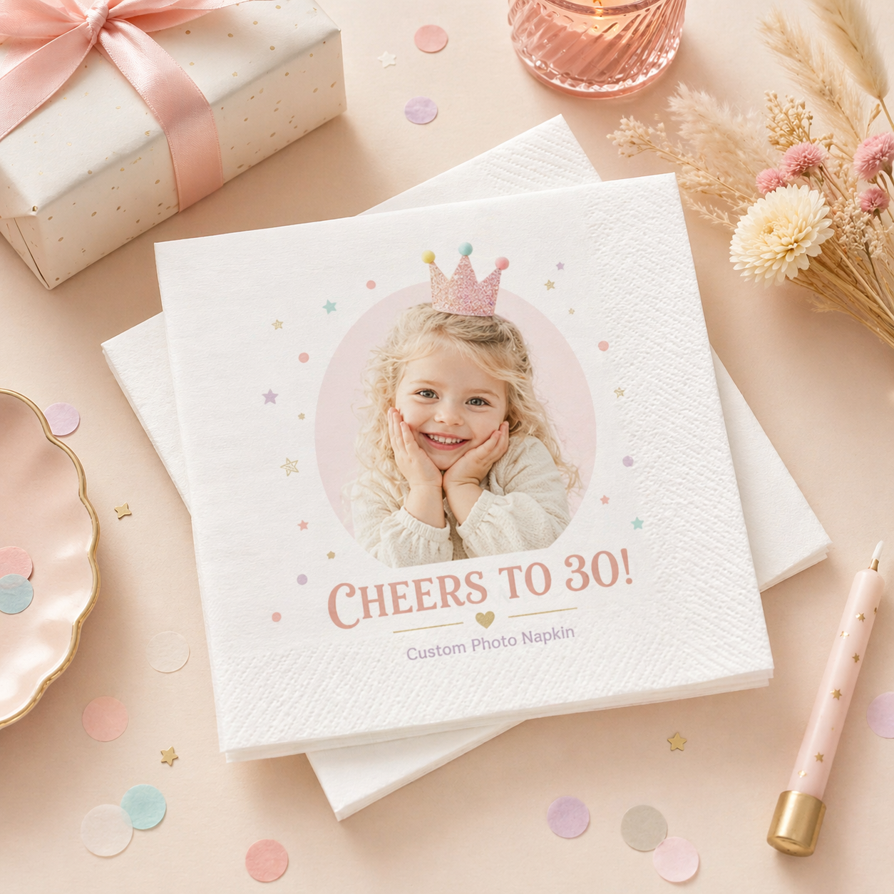 Custom Photo Napkins