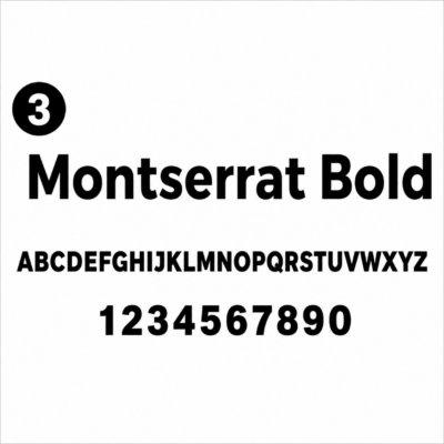 3. Montserrat Bold