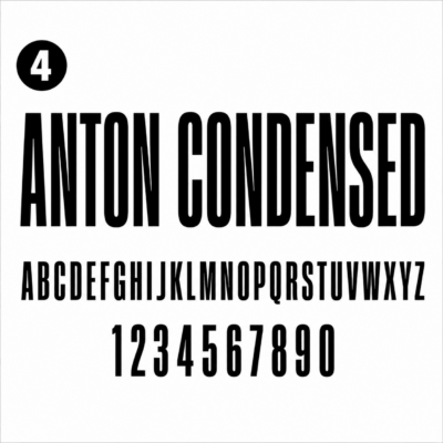 4. Anton Condensed