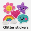 Glitter stickers