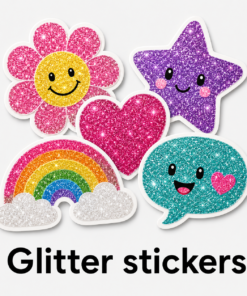 Glitter stickers