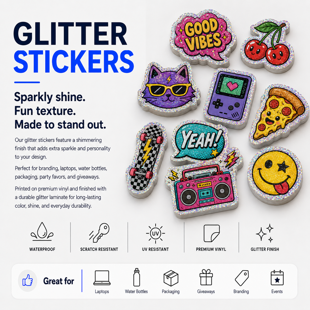Glitter stickers - Image 2