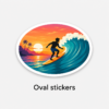 Oval stickers