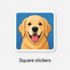 Square stickers