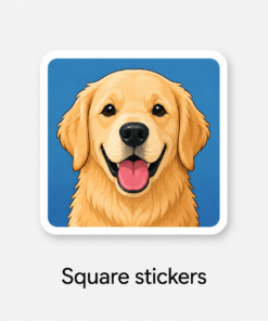 Square stickers