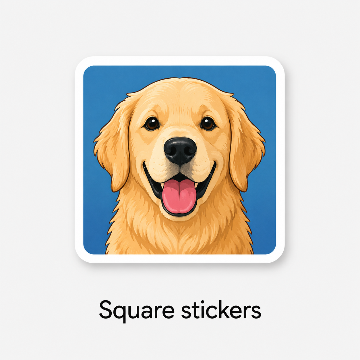 Square stickers