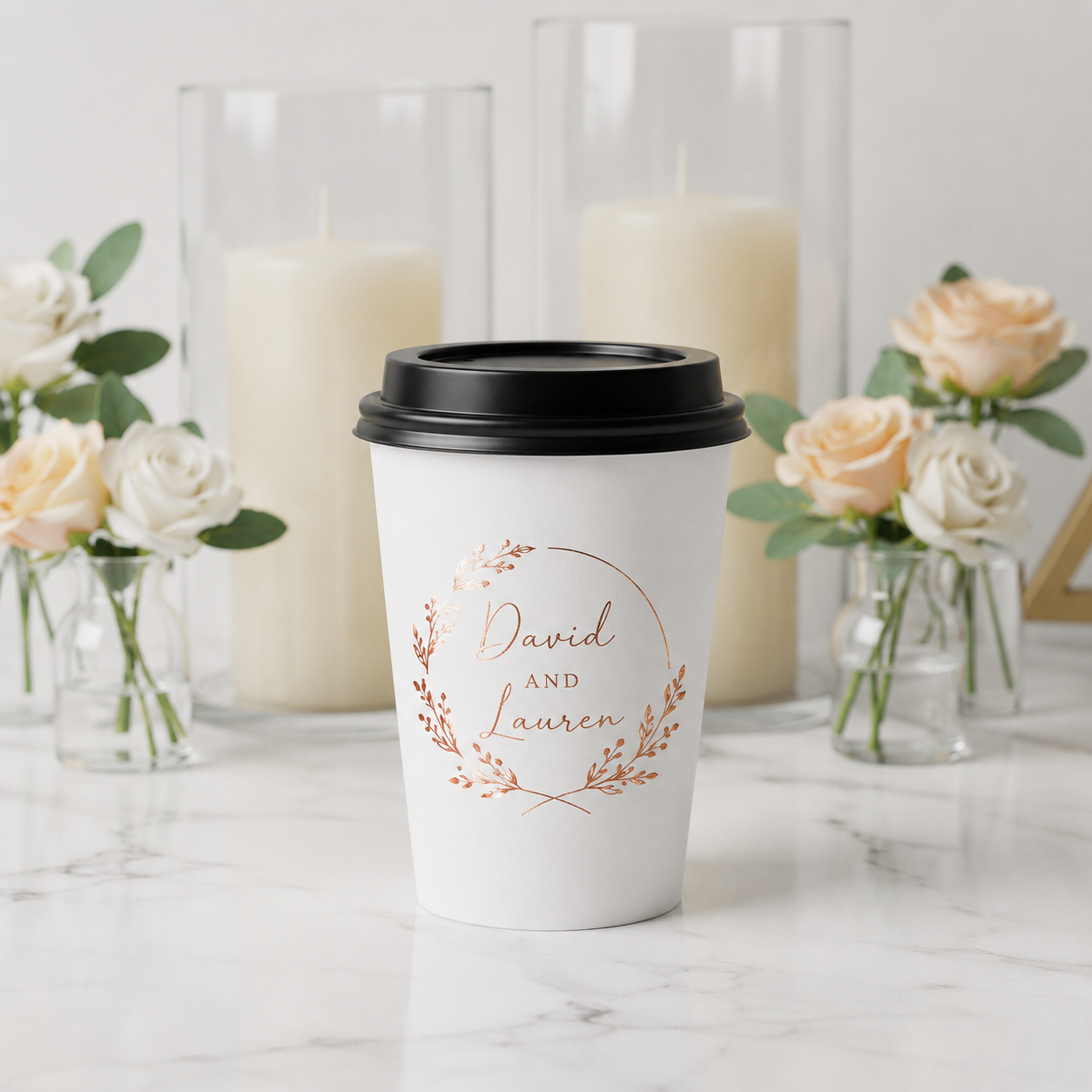 Custom Paper Cups – 1-Color Metallic Printing - Image 3
