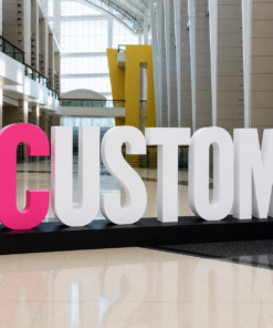 4" Custom Giant Letters – Indoor Freestanding Display